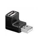 USB 2.0 Winkel-Adapter: USB 2.0-Stecker > USB 2.0-Buchse 90°